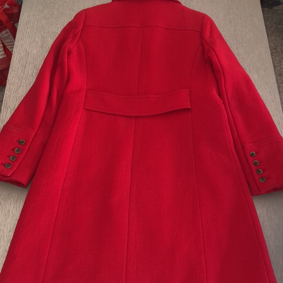 J.Crew Double Cloth wool red coat size 10 - Picture 16 of 16